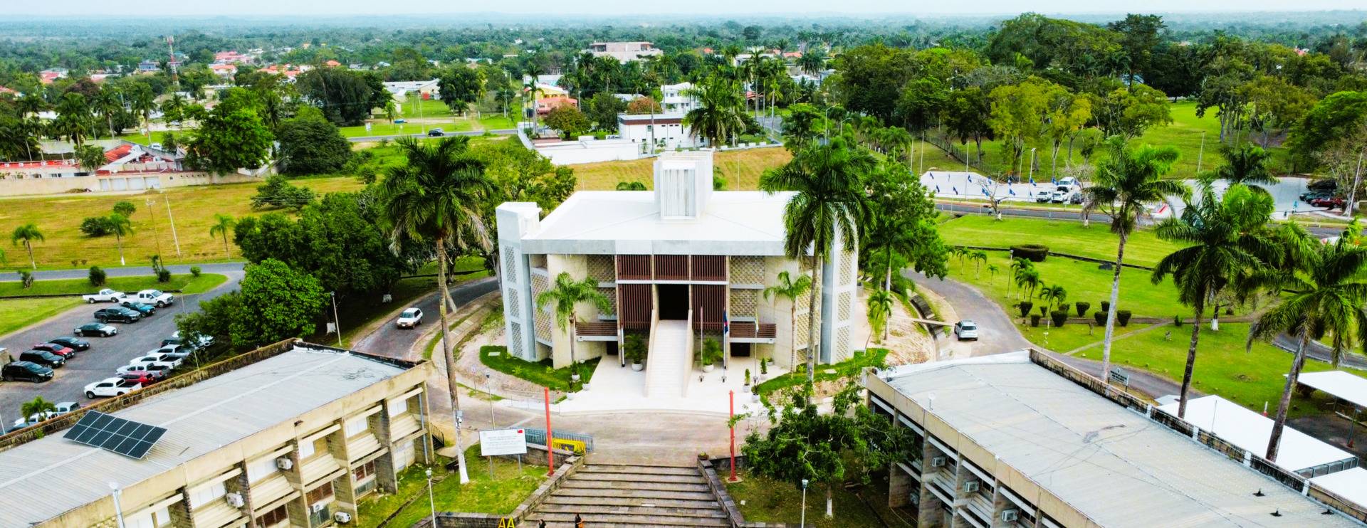 National Assembly of Belize Building Aerial